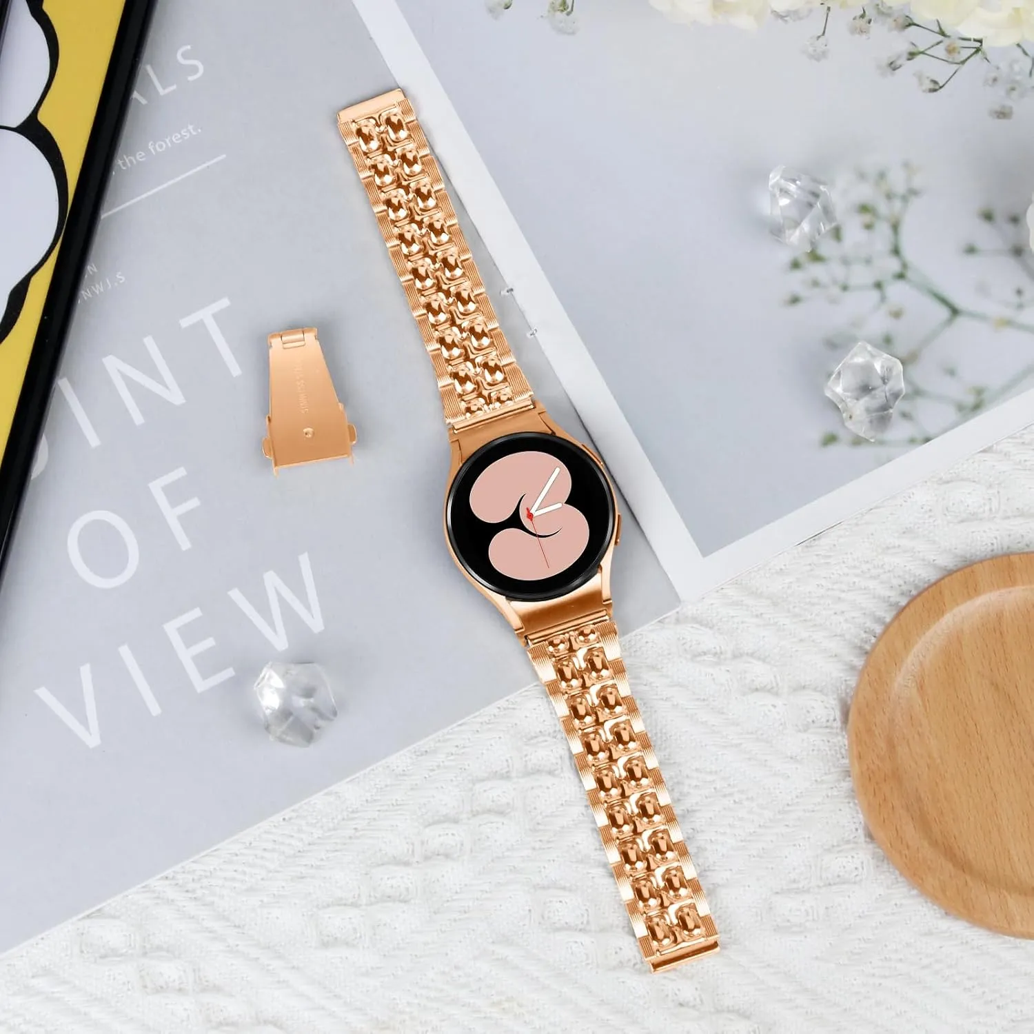 Compatible With Galaxy watch 6 Watchband 40mm 44mm, Breathable stainless steel smart wristband bracelet For Galaxy Watch 6 Classic Band 43mm 47mm