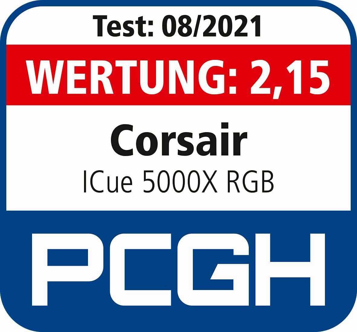 Corsair iCUE 5000X RGB Tempered Glass Mid-Tower ATX PC Smart Case - Black