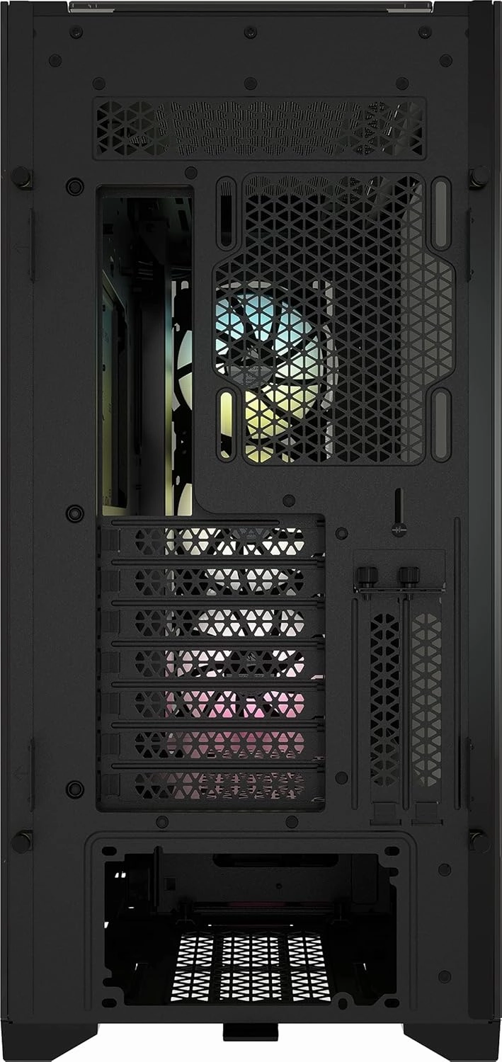 Corsair iCUE 5000X RGB Tempered Glass Mid-Tower ATX PC Smart Case - Black