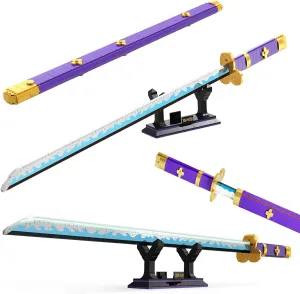 Cosplay Anime Swords Building Set,Anime Yamato Sword Building Block with Scabbard and Stand Model Kits Toy,Creative Gifts for Adults and Kids 8  (936PCS)