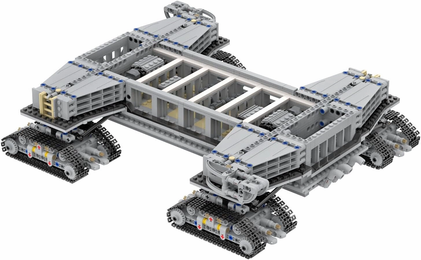 Crawler Transporter Carry Vehicle Model for Saturn V Launch Pad 2365 Pieces MOC for Age 18 