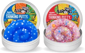 Crazy Aaron’s Crackle’n Kracken & Poke'N Dots Popp’n Thinking Putty Bundle