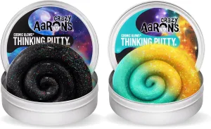 Crazy Aaron's Glow in Dark Thinking Putty Bundle, Star Dust & Infinite Nebula