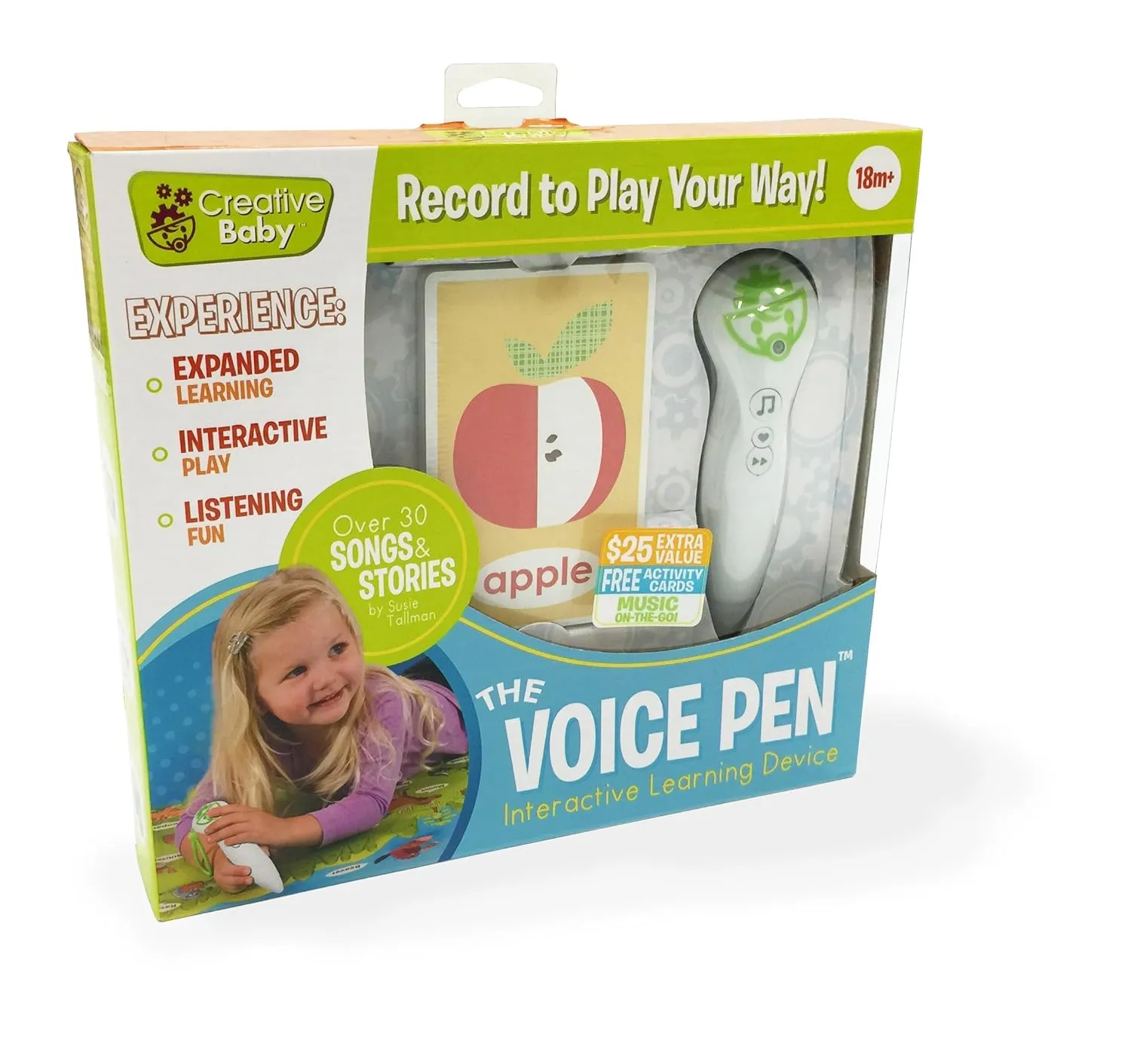 Creative Baby Voice Pen with Interactive Flash Cards