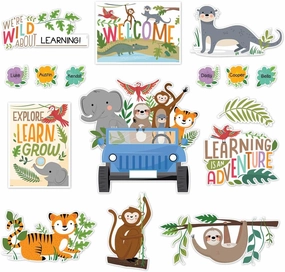CTP Jungle Friends Bulletin Board Classroom Decorations Top Classroom Decorating Accents (Creative Teaching Press 10917)