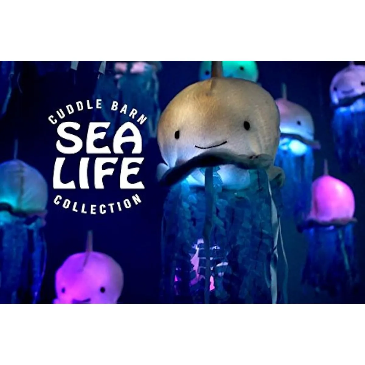 Cuddle Barn Bubbles the Jellyfish Glowing Melodic Stuffed Plush Toy by Cuddle Barn