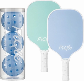 Cute Pickleball Paddles Set of 2 Pink Pickleball Paddle, 2 Pickleball Rackets 4 Balls Fiberglass Lightweight | Pickleball Gifts for Women