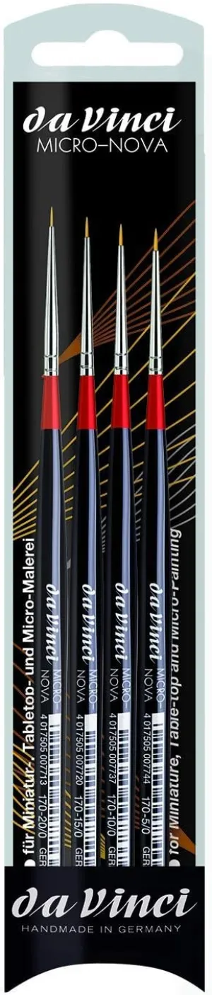 da Vinci Watercolor 4270 Brush Set, Black 4 Each