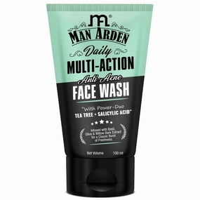 Daily Multi-Action Anti Acne Face Wash Tea Tree   Salicylic Acid For Oily Skin, 100 ml, 3.4 Fl Oz