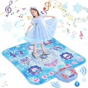 Dance Mat for 3-12 Year Old Girls, Electronic Dance Pad with 8 Button & Wireless Bluetooth, Music Dance Toy Birthday Xmas Gifts for Kids 3 4 5 6 7 8 9 10  Year Old