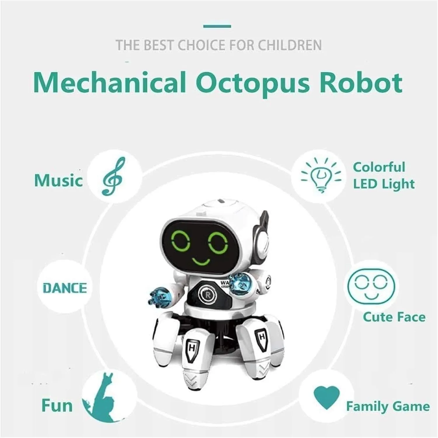 Dancing Robot Music Light Dancing Electric Walking Singing All Direction Movement Dancing Robot Walking Dancing Electronic Robot for Boys and Girls, Standard, Orange