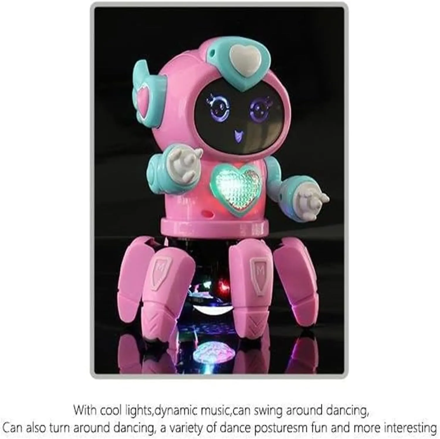 Dancing Robot Music Light Dancing Electric Walking Singing All Direction Movement Dancing Robot Walking Dancing Electronic Robot for Boys and Girls, Standard, Orange