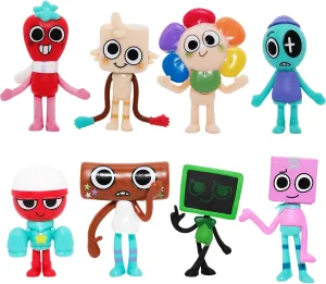 Dandy's World Action Figures Set, fSurprise Gift for Players of Dandy's World (8 Pcs)