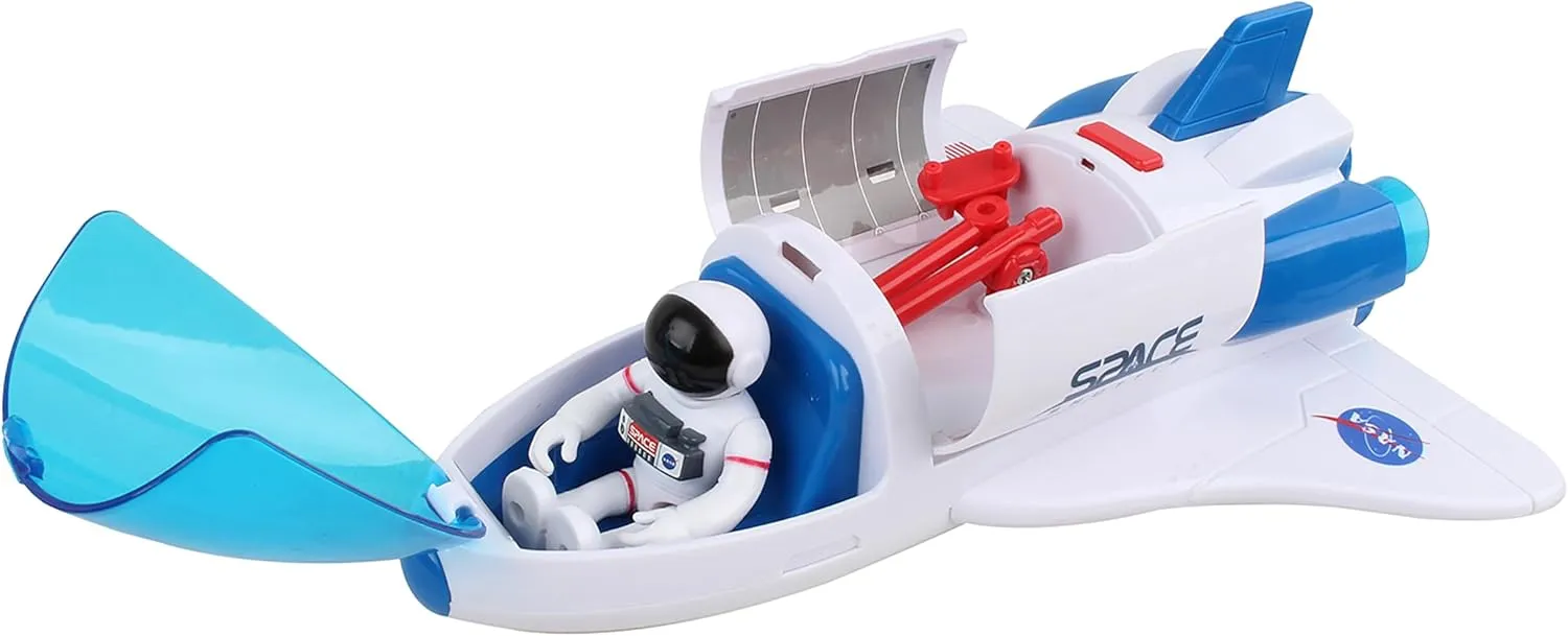 Daron NASA Space Adventure Series: Space Shuttle with Lights & Sounds & Figure, Approx 9" X 7", Medium
