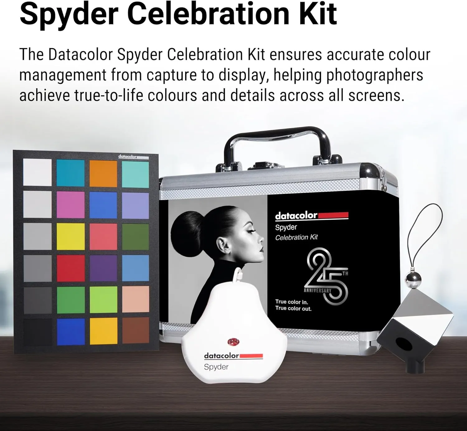 Datacolor Spyder Celebration Kit - Includes 2024 Spyder, Spyder Cube, & Spyder Checkr 24, Complete Photo Colour Management from Capture Through Display, Photography Colour Tool Kit