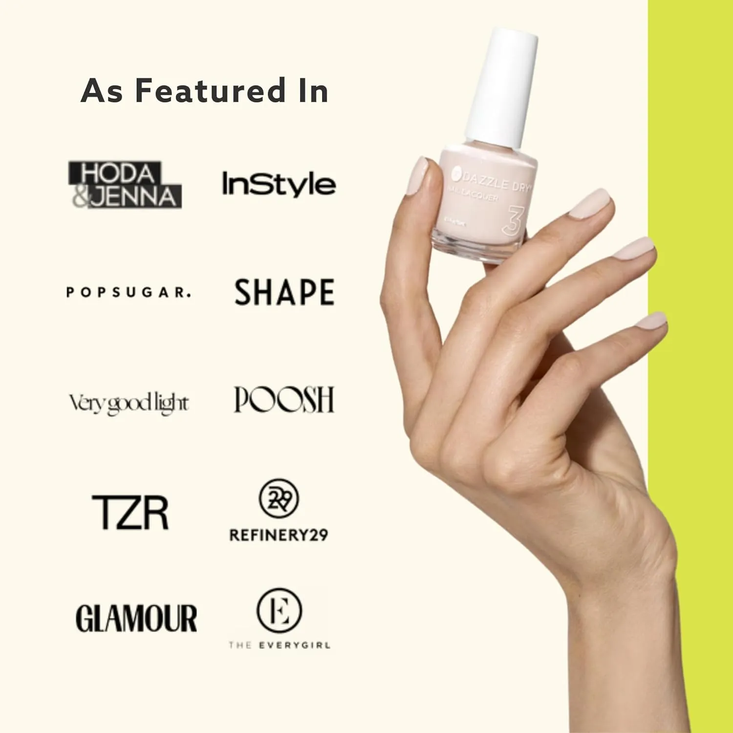 Dazzle Dry Mini Kit 4 Step System - Lotion, Please!, a light powder blue with gray undertones. Full coverage cream. (5 Piece Kit / 5 Manicures)