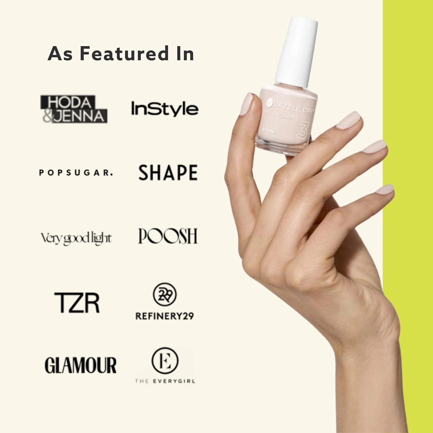 Dazzle Dry Mini Kit 4 Step System - Northern Lights - A full coverage, grey-toned turquoise. Full coverage cream. (5 Piece Kit / 5 Manicures)