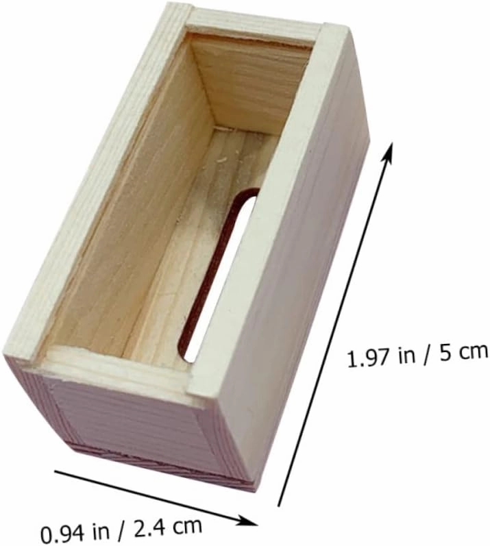 DECHOUS 5pcs Box Doll Ornament Set Miniature Toys Montessori Learning Toy Openable Tissue Box for Boys and Girls
