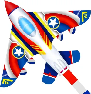 Delta Kite for Kids & Adults - Easy to Fly Large Single Line Beach Kite with 300ft String Handle Included, Perfect for Beginners, Teens