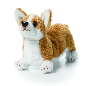 DEMDACO Corgi Beanbag Plush Animal Figure 5.5 Inch, Natural Brown