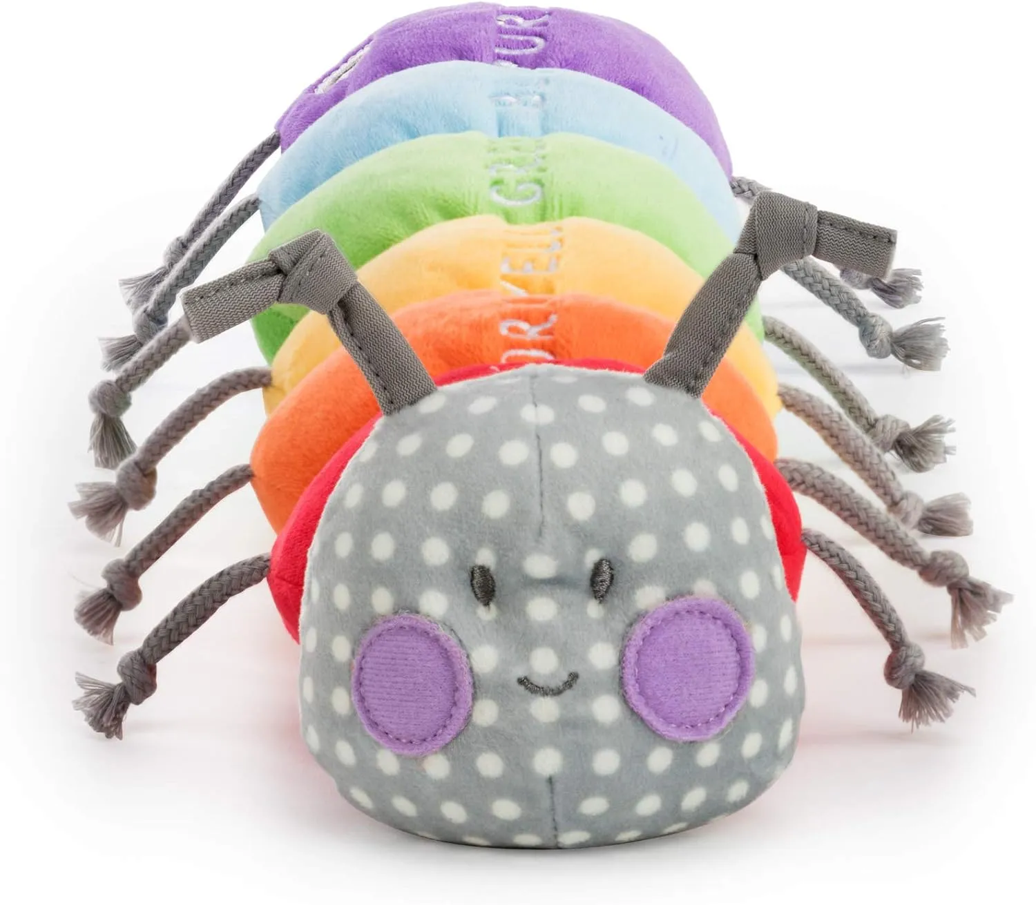 DEMDACO Learning Colors Caterpillar Musical 17 x 7.5 Plush Children's Stuffed Figure Toy