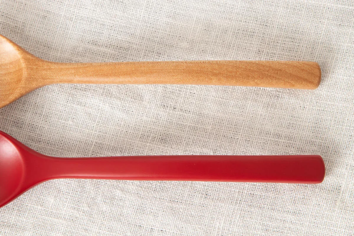 Dessert spoon “ARCH” [ Natural, Red ] / Japanese cherry birch / Ōita-JPN 211142