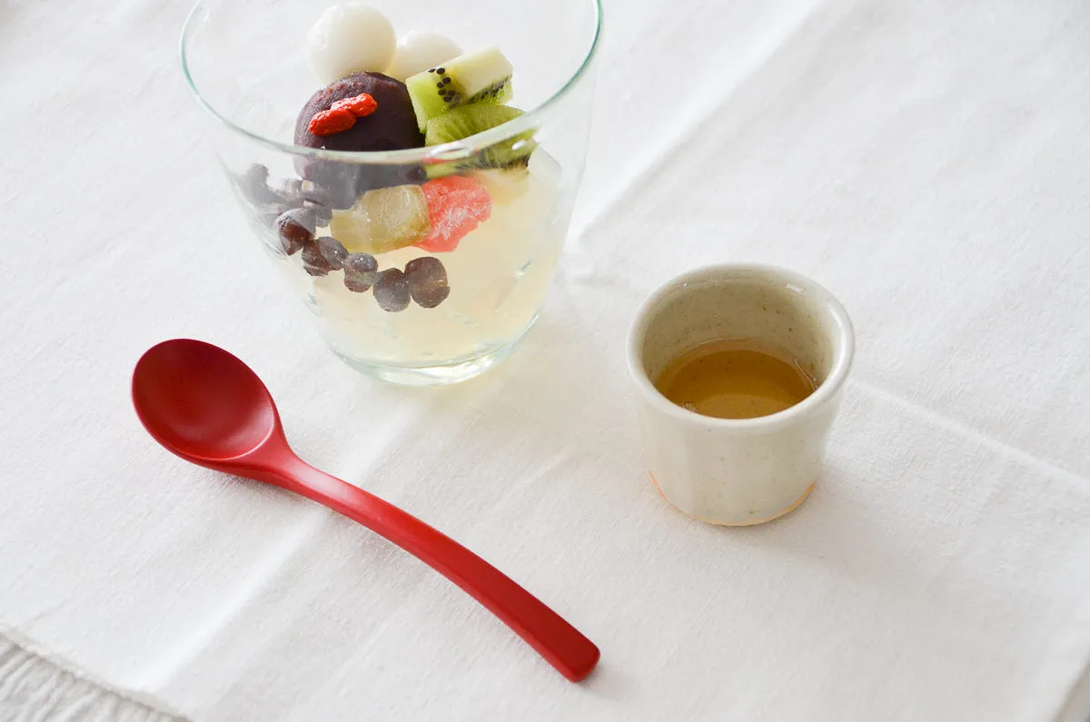 Dessert spoon “ARCH” [ Natural, Red ] / Japanese cherry birch / Ōita-JPN 211142