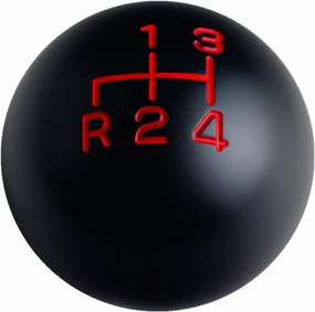 DEWHEL 4 Speed Reverse Down Left Shift Knob Weighted Aluminum 3/8-16