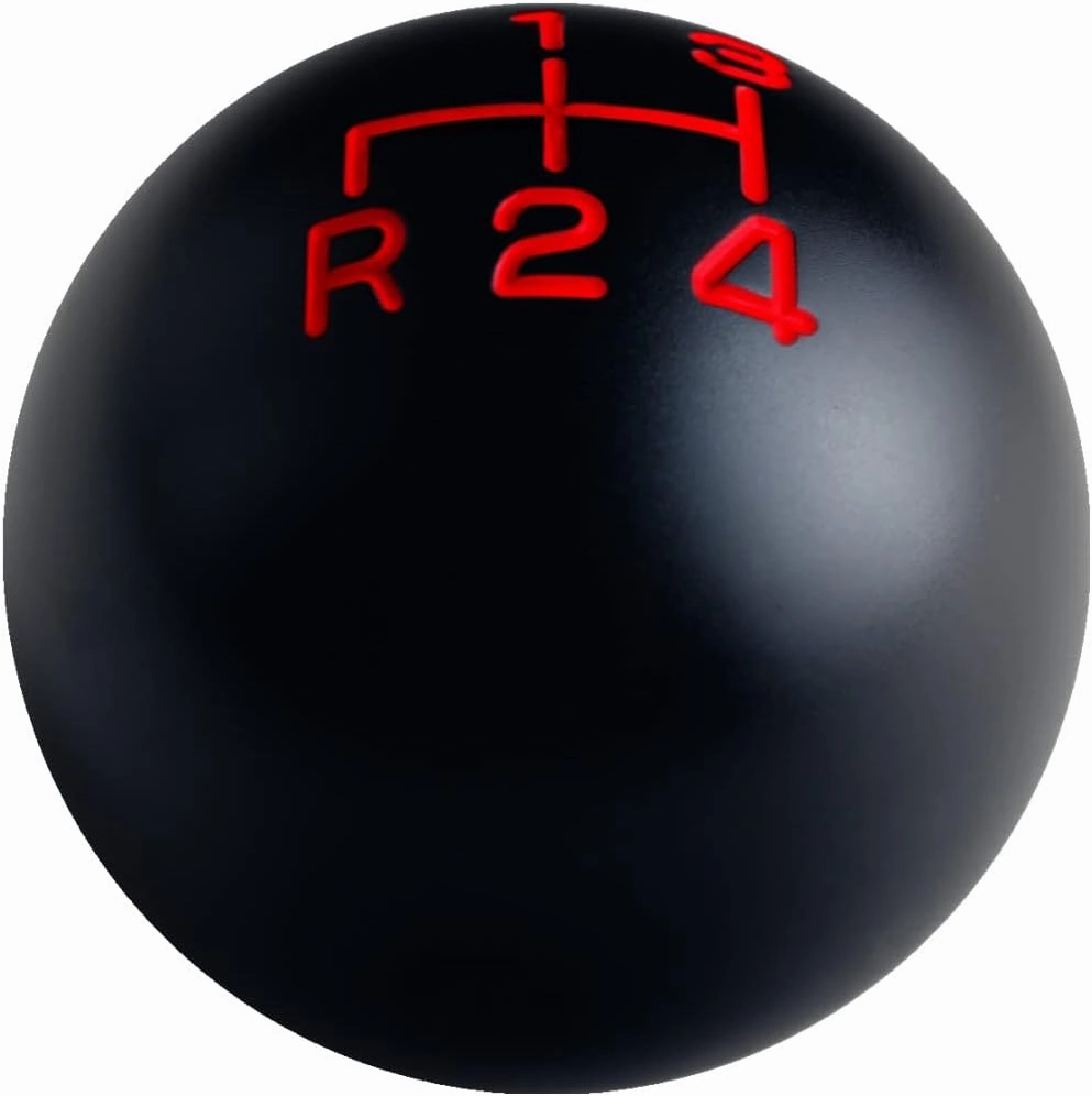 DEWHEL 4 Speed Reverse Down Left Shift Knob Weighted Aluminum 3/8-16