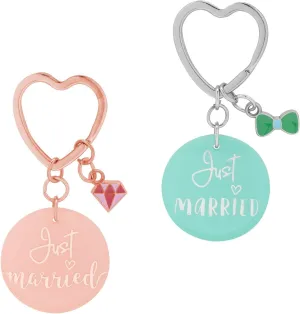 Die Geschenkewelt Greeting and key pendant with saying