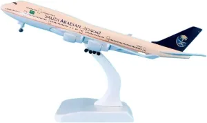 Diecast Plane Model 1:350 for B747-400 Metal Scale Alloy Aircraft Models Collectible Decorative Displays