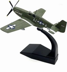 Diecast Airplanes 1/72 Scale Model Aircraft US P51b Mustang Fighter Jet Plane Model Attack Plane Military Airplane Models for Adults