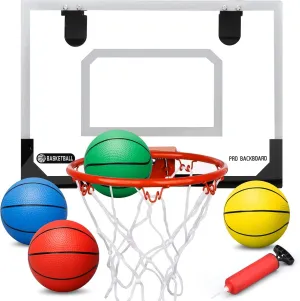 Dilabnba 6'' Rubber Basketball 6PCS   Mini Basketball Hoop Set