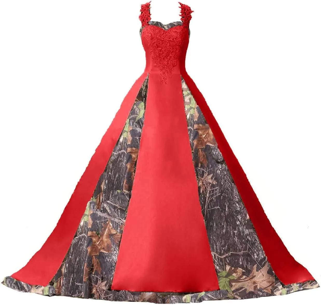 DINGZANCAMO Lace Straps Camo Wedding Dresses Bridal Ball Prom Gowns 2025