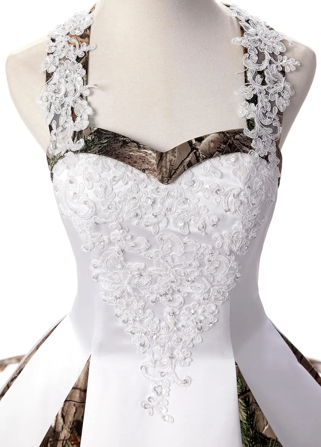 DINGZANCAMO Lace Straps Camo Wedding Dresses Bridal Ball Prom Gowns 2025