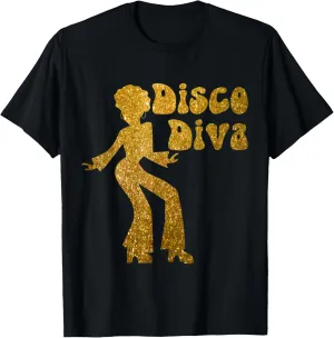 Disco Diva - Retro 70's Seventies Retro Disco Ball T-Shirt