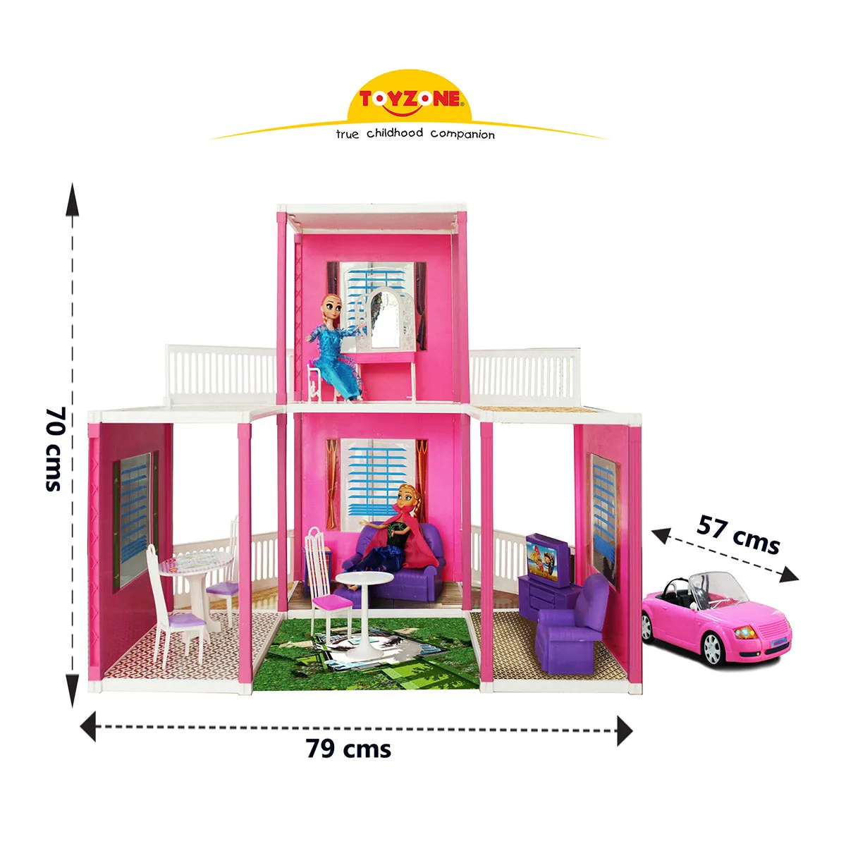 Disney Dream Villa - 168 pcs | Girls Role Playset | Pretend Play | Doll House with Furniture | Dollhouse Accessories | Imaginative Play | Playhouse | For Kids Age 3  years