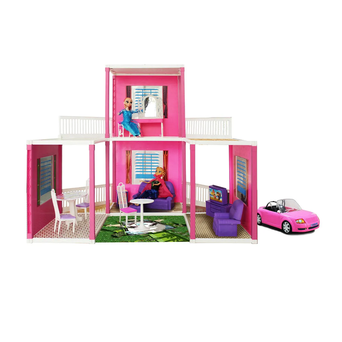 Disney Dream Villa - 168 pcs | Girls Role Playset | Pretend Play | Doll House with Furniture | Dollhouse Accessories | Imaginative Play | Playhouse | For Kids Age 3  years