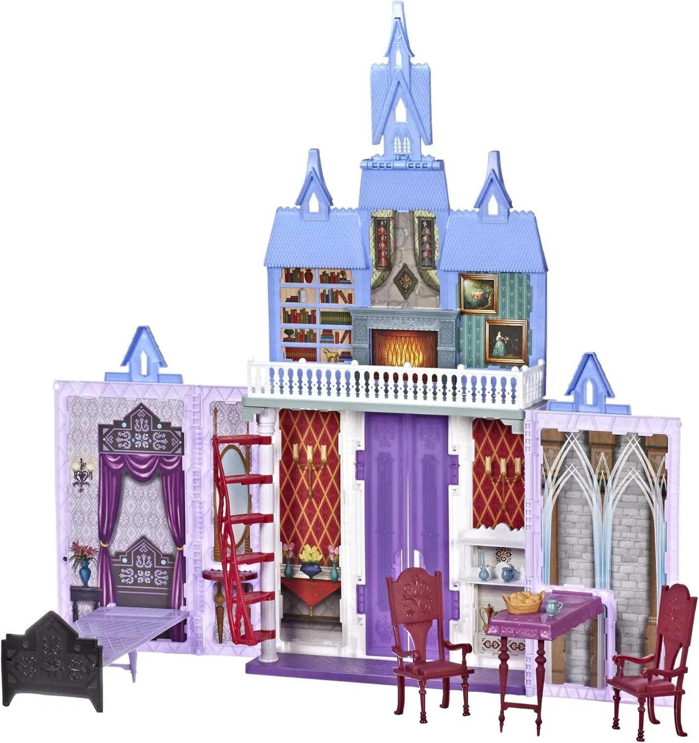 Disney Frozen Fold and Go Arendelle Castle Playset Inspired by Disney's 2 Movie, Portable Play - Toy for Kids Ages 3 and up