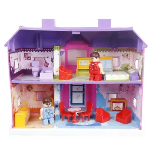 Disney Princess My Country Doll House - 24 pcs | Girls Role Playset | Pretend Play | Doll House with Furniture | Dollhouse Accessories | Imaginative Play | Playhouse | For Kids Age 3  years