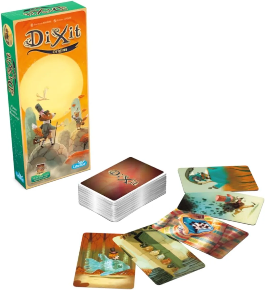Dixit Origins Board Game EXPANSION - Unleash Imagination with 84 New Enigmatic Cards! Creative Storytelling Game, Family Game for Kids & Adults, Ages 8 , 3-6 Players, 30 Min Playtime, Made by Libellud