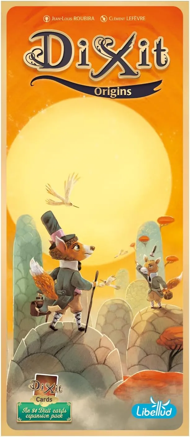 Dixit Origins Board Game EXPANSION - Unleash Imagination with 84 New Enigmatic Cards! Creative Storytelling Game, Family Game for Kids & Adults, Ages 8 , 3-6 Players, 30 Min Playtime, Made by Libellud