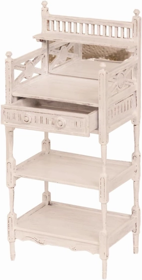 DIY Dollhouse 1 6 Scale French-Style Storage Shelf is Miniature Furniture Dollhouse Decor Simple DIY Kits