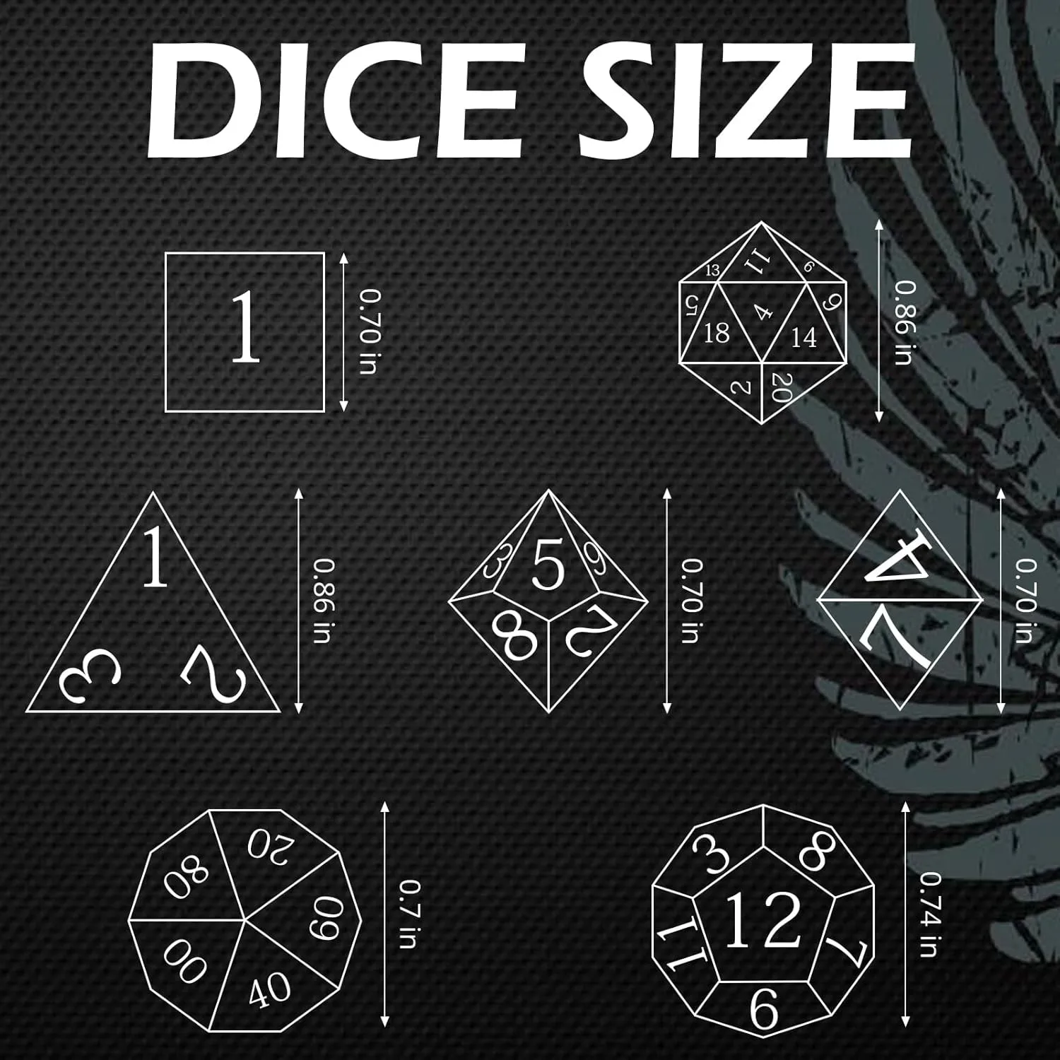 DND Dice Set, Dungeons and Dragons DND Eyeball Dice for Role Playing Table Games