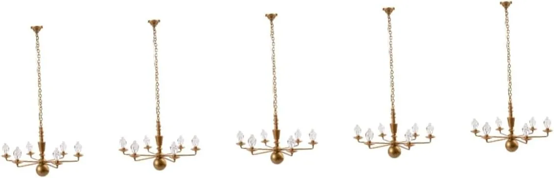 DOITOOL Tiny Miniature Furniture Miniature Dollhouse Decor 5pcs Model Chandelier Mini Ornaments Fairy Toy Toys Moss Decor Sand Table Layout Decor Statue Led