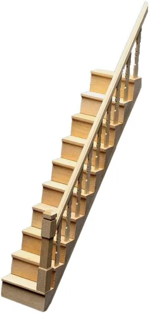 Dollhouse Miniature Simple Stair Kit