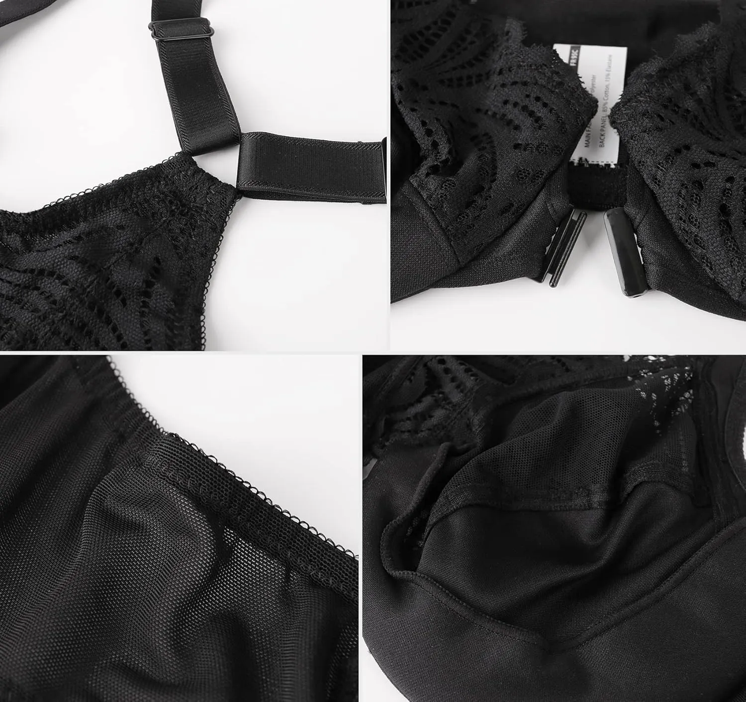 DotVol Women's Front Close Bra T Back Full Figure Underwire Plus Size Seamless Unlined Bra for Large Bust