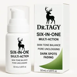 Dr. Tagy 6-in-1 Gel Cream for Face – Skin Tone Balance, Dark Spots Corrector, Vitamin-Enriched Pore Minimizer – Fast Absorbing, Lightweight, For All Skin Types – 1.69 fl oz