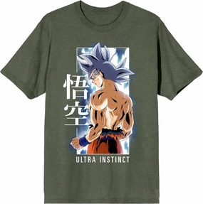 Dragonball Z Super Ultra Instinct Men's Black Graphic Crew Neck Tee