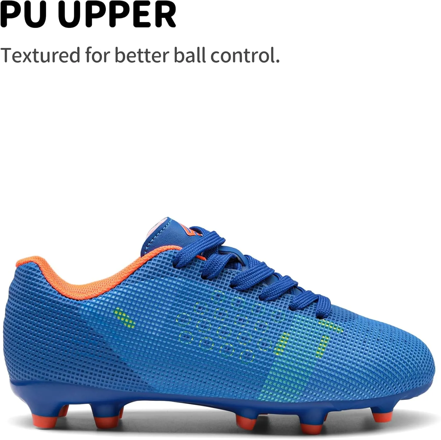 DREAM PAIRS Boys Girls Soccer Cleats Youth Firm Groud Athletic Outdoor Trainning Football Shoes for Little/Big Kid